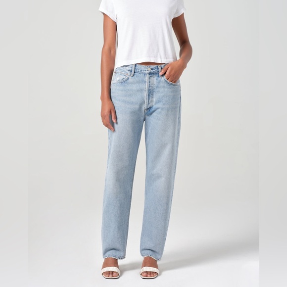 AGOLDE 90'S MID RISE STRAIGHT - Picture 1 of 13